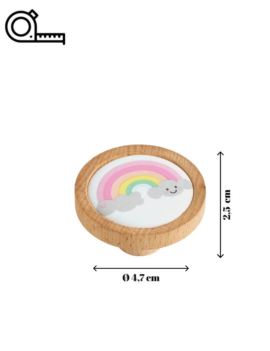 Aberto Design Manija Decorativa Rainbow Multicolor Aberto Design Manija Decorativa Rainbow Multicolor